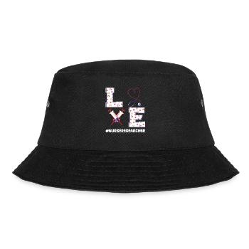 Nursing scientist Valentine's Day - Bucket Hat - black - Front - Lela (165cm)