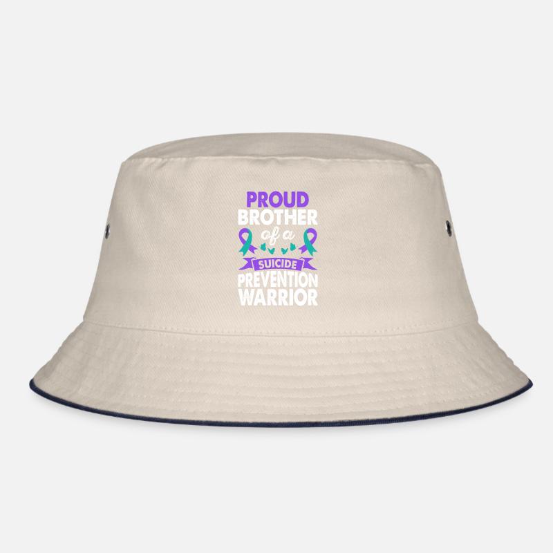 Bruder Der Suizidprävention Krieger Bewusstsein Bucket Hat