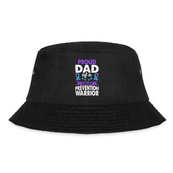 Father of Suicide Prevention Warrior Awareness - Bucket Hat - black - Front - Lela (165cm)