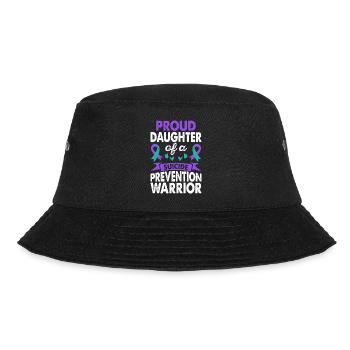 Daughter Of The Suicide Prevention Warrior Awareness - Bucket Hat - black - Front - Lela (165cm)