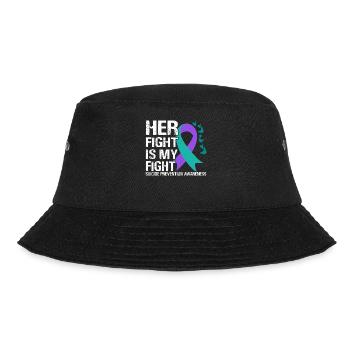 Suicide Prenvention Awareness Suizidprävention - Bucket Hat - black - Front - Lela (165cm)