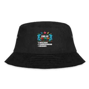 Erste Klasse Einschulung Erstklässler Schulkind - Bucket Hat - Schwarz - Vorne - Lela (165cm)