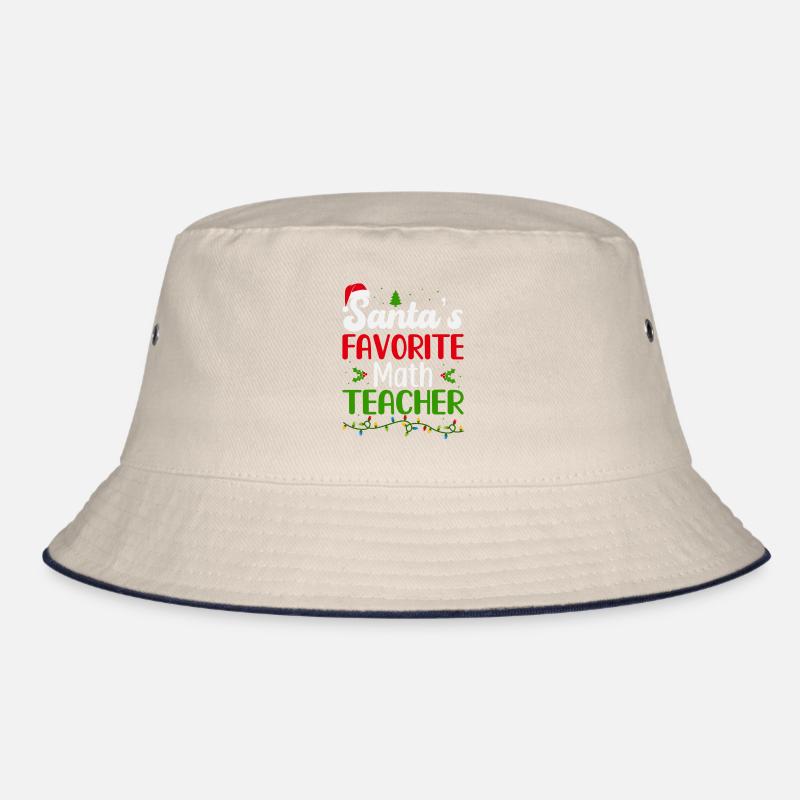 Santa ́s favorite math teacher Mathematik Christmas Bucket Hat