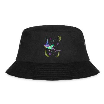 Colorful Stingray - Bucket Hat - black - Front - Lela (165cm)