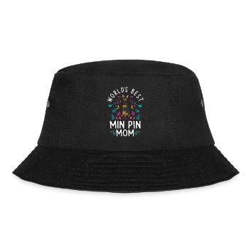Miniature Pinscher Rehpinscher Min Pin Dog - Bucket Hat - black - Front - Lela (165cm)