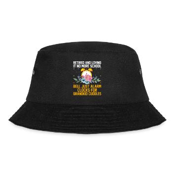 Retired Grandma Pensioner Pension Teacher Teach Re - Bucket Hat - black - Front - Lela (165cm)