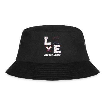 Tenue de soins de travail temporaire Saint-Valentin - Bob - noir - Devant - Lela (165cm)
