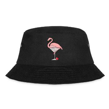 Flamingo Cocktail - Bucket Hat - Schwarz - Vorne - Lela (165cm)