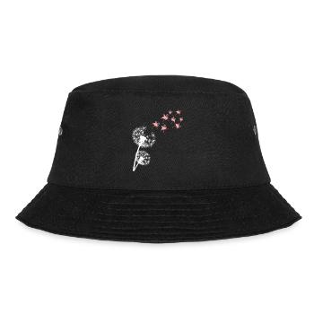 Flamingo Pusteblume Flamingos - Bucket Hat - Schwarz - Vorne - Lela (165cm)