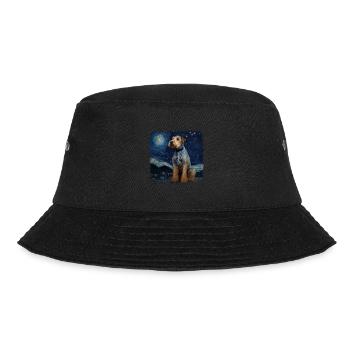 Airedale Terrier Van gogh starry night - Bucket Hat - Schwarz - Vorne - Lela (165cm)