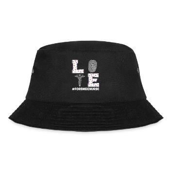 Forensic Nurse Valentine's Day - Bucket Hat - black - Front - Lela (165cm)