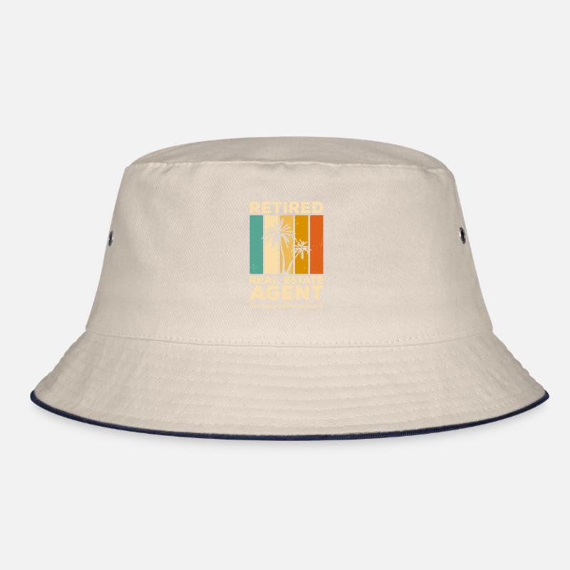 Vintage Retired Real Estate Agent Not My Problem Bucket Hat