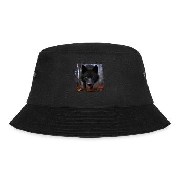 Wolves realistic wolf - Bucket Hat - black - Front - Lela (165cm)