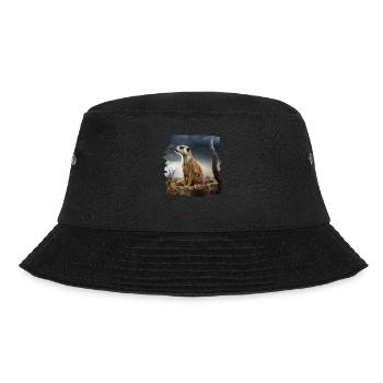 Lemurs Meerkat realistic Lemur - Bucket Hat - black - Front - Lela (165cm)