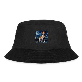 American Foxhound Van gogh starry night - Bucket Hat - Schwarz - Vorne - Lela (165cm)