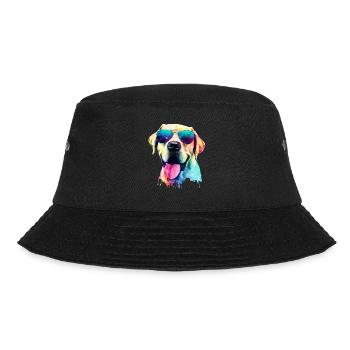 Labrador Retriever - Bucket Hat - Schwarz - Vorne - Lela (165cm)