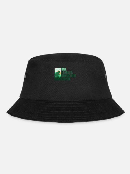 Vater. Ehemann. Geocaching-Legende. - Geocaching - Bucket Hat - Schwarz
