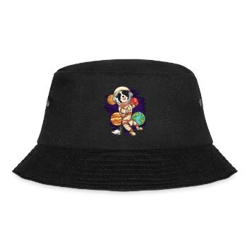 Universe Dogs Gift Astronaut Border Collie - Bucket Hat - black - Front - Lela (165cm)