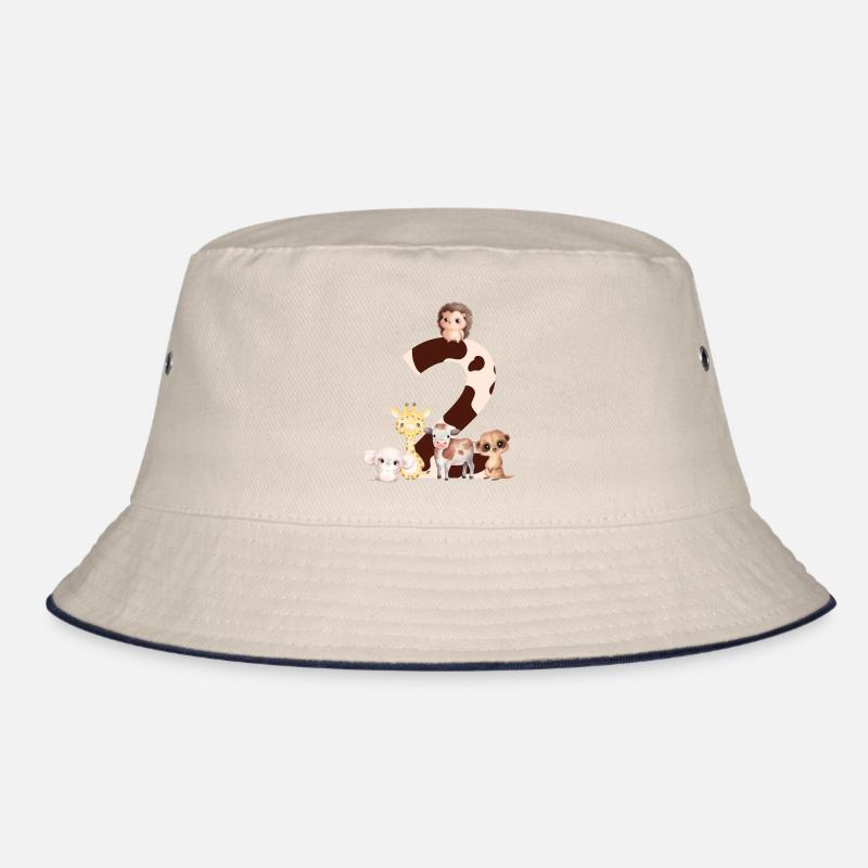 2nd Anniversary - Second Anniversary Animals Bucket Hat