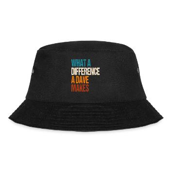 What A Difference A Dave Makes - Bucket Hat - black - Front - Lela (165cm)