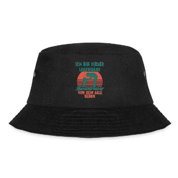 Ich bin dieser legendäre Hundetrainer Hundeschule - Bucket Hat - Schwarz - Vorne - Lela (165cm)