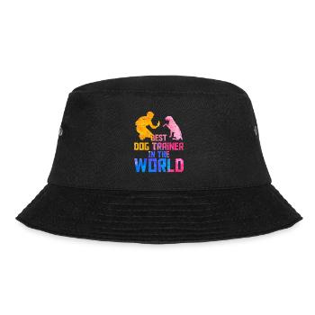 Best Dog Trainer In The World Training Job Saying - Bucket Hat - Schwarz - Vorne - Lela (165cm)
