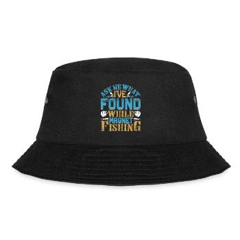 Magnetangler Ask me what I found Magnet fishing - Bucket Hat - Schwarz - Vorne - Lela (165cm)