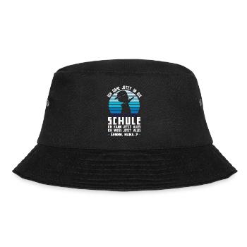 Schulkind Dabbing Schulstart Geschenk - Bucket Hat - Schwarz - Vorne - Lela (165cm)