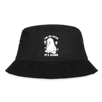 Ghost Halloween I'm So Cute It's Scary - Bucket Hat - black - Front - Lela (165cm)