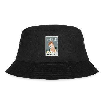 Cheese Alpaca Love Lama Pako Huacaya - Bucket Hat - black - Front - Lela (165cm)