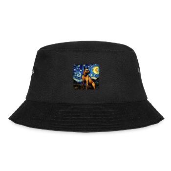 Belgian Malinois Van gogh starry night - Bucket Hat - Schwarz - Vorne - Lela (165cm)