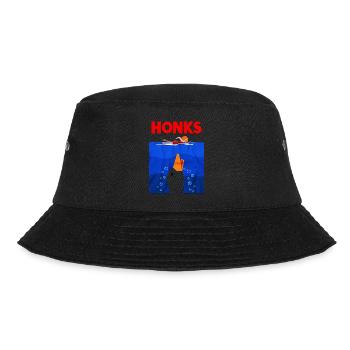 Honk Jaws Funny Goose Duck - Bucket Hat - black - Front - Lela (165cm)