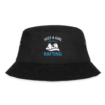 Rafting Spruch Geschenk Damen Mädchen - Bucket Hat - Schwarz - Vorne - Lela (165cm)