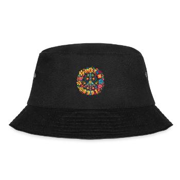 Flower Power Hippie Geburstag - Juli 1991 - Bucket Hat - Schwarz - Vorne - Lela (165cm)