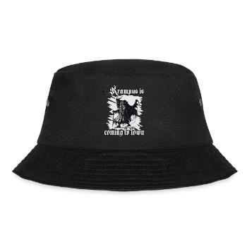 Horror Krampus T-Shirt dunkle Seite der Weihnacht - Bucket Hat - Schwarz - Vorne - Lela (165cm)