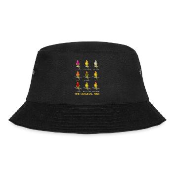 Love Birds The original Nine Lovebirds Parrot - Bucket Hat - black - Front - Lela (165cm)