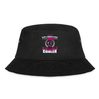 Lustige Allergie & Immunologie Krankenschwester - Bucket Hat - Schwarz - Vorne - Lela (165cm)