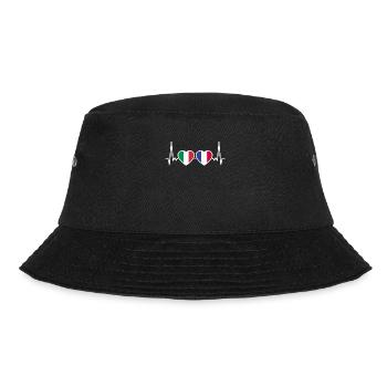 Italie France Heartbeat Flag Italien - Bob - noir - Devant - Lela (165cm)