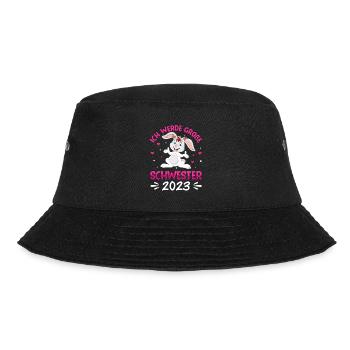 Ich werde große Schwester 2023 - Bucket Hat - Schwarz - Vorne - Lela (165cm)