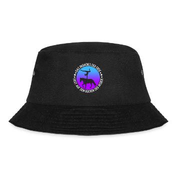 Reiten Pferd Spruch Reiterin Reiterhof Reitverein - Bucket Hat - Schwarz - Vorne - Lela (165cm)