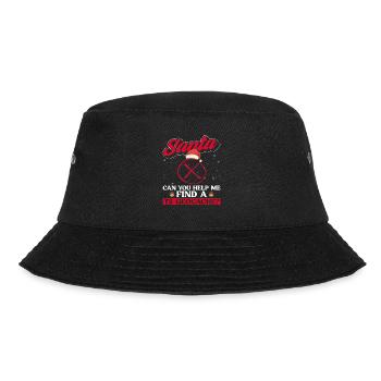 Geocache Geocaching Geocacher Christmas - Bucket Hat - black - Front - Lela (165cm)