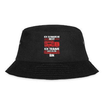 Feuerwehrmann Feuerwehr - Bucket Hat - Schwarz - Vorne - Lela (165cm)