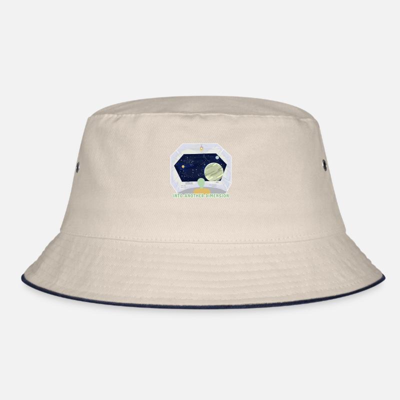 Into Another Dimension Alien UFO Bucket Hat