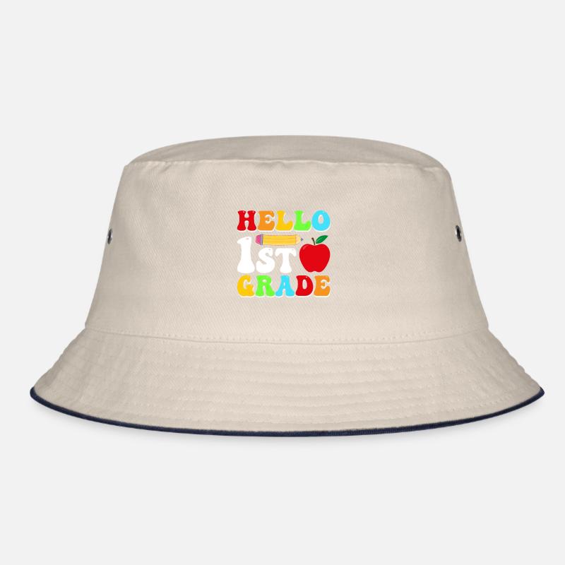 Hello 1st Grade Back To School First Day Bucket Hat