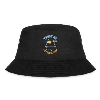 Meteorologe Meteorologie Sturmjäger Geschenk - Bucket Hat - Schwarz - Vorne - Lela (165cm)