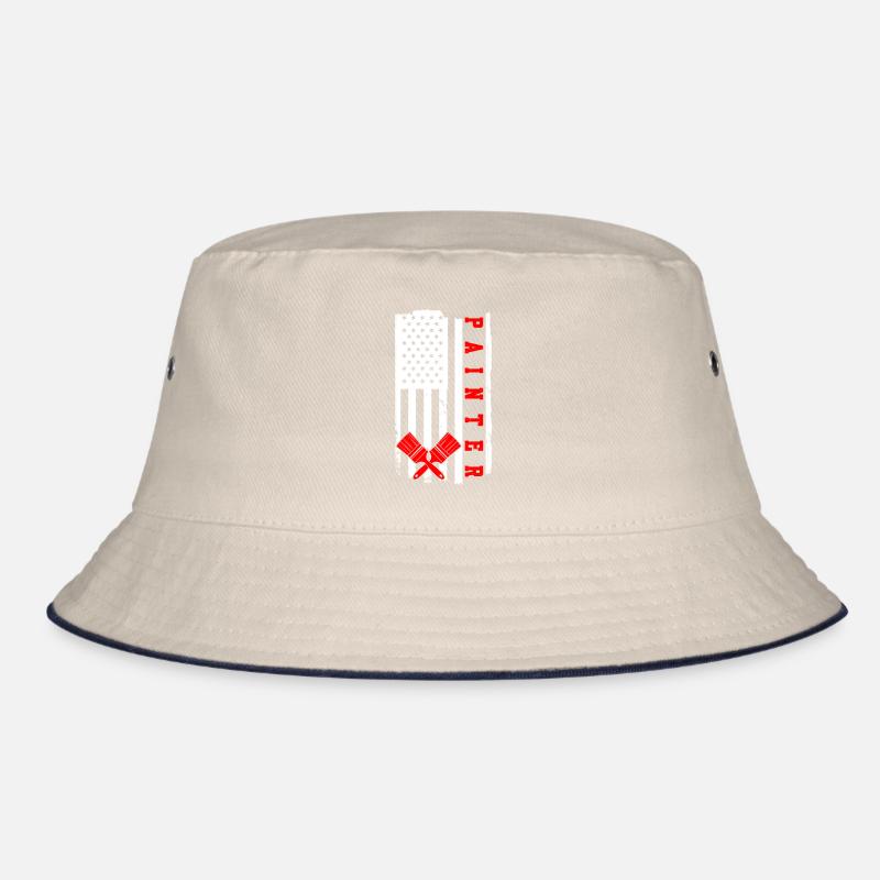 Flag USA Painter Bucket Hat
