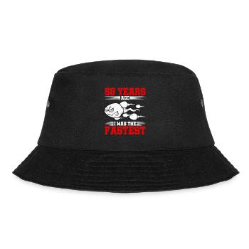 58 years ago I Was The Fastest - Bucket Hat - black - Front - Lela (165cm)