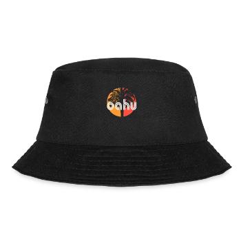 Oahu Hawaii Künstlerisches Urlaubssouvenir Palme - Bucket Hat - Schwarz - Vorne - Lela (165cm)
