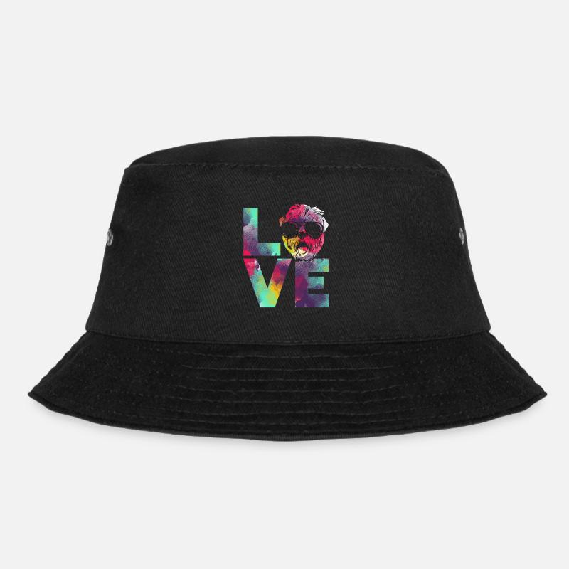 Irish Soft Coated Wheaten Terrier - Bucket Hat - Schwarz