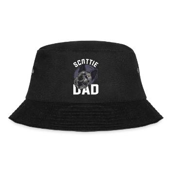 Dogs Papa Scottie Father's Day Gift Terrier - Bucket Hat - black - Front - Lela (165cm)